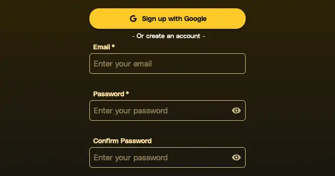 FoxyGold Sign In — Step 1